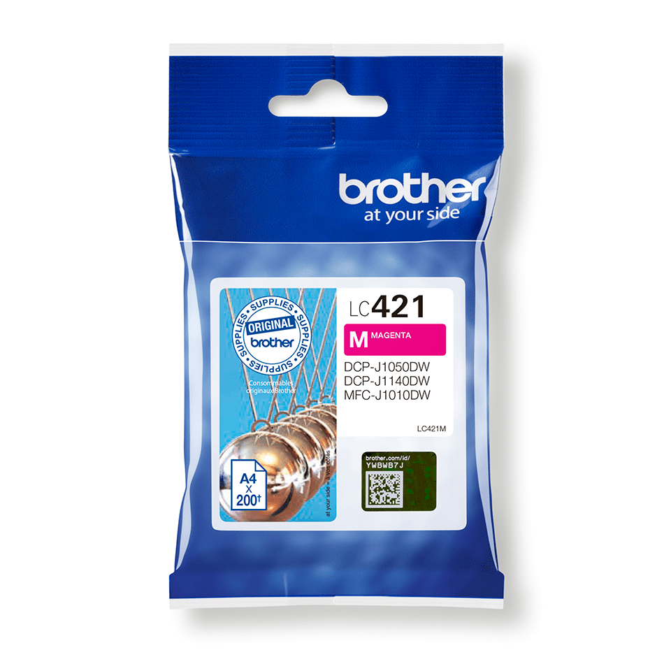 Brother LC-421M / LC421M magenta ink cartridge, 200 pages