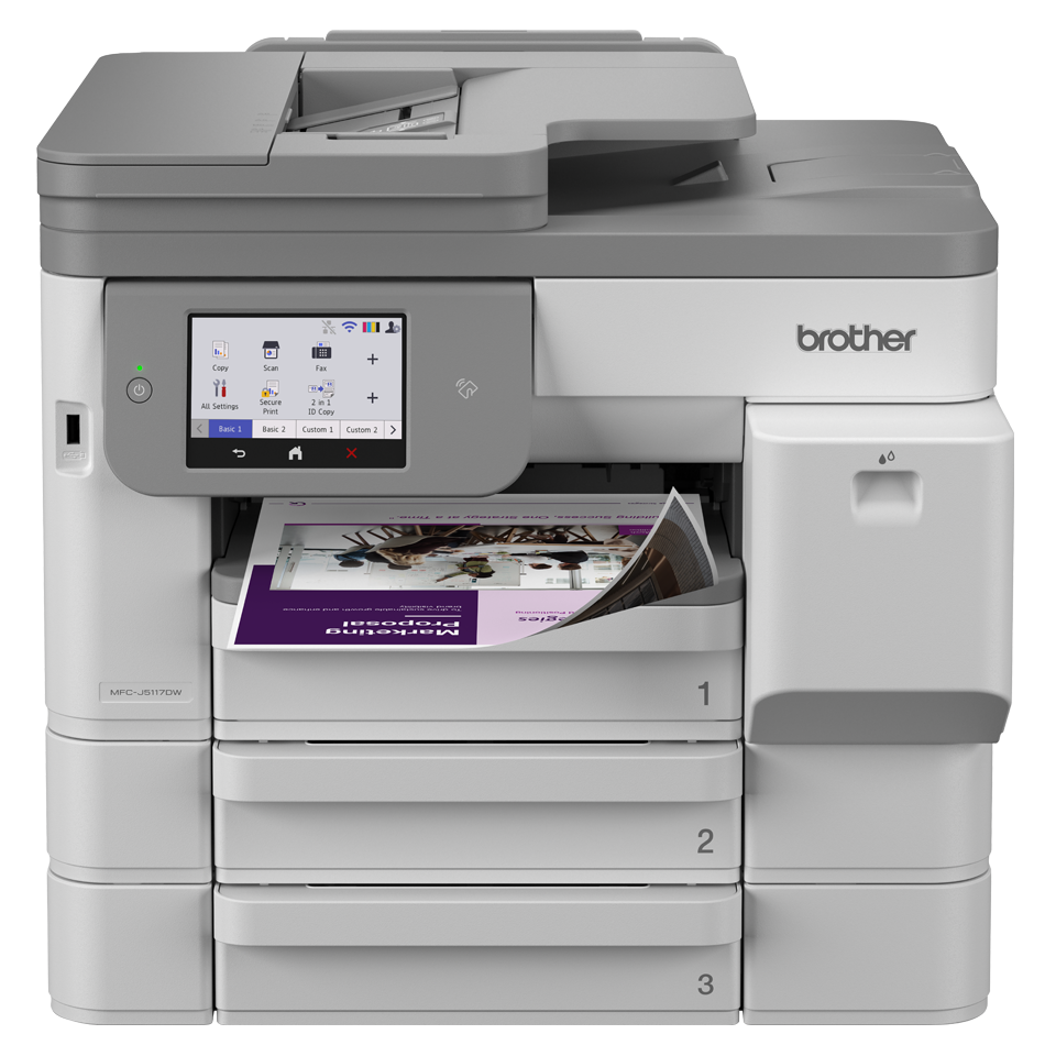 Brother MFC-J5117DW Farbtintenstrahl-Multifunktionsgerät, A3, 26 Bilder/Min., Duplex, WLAN