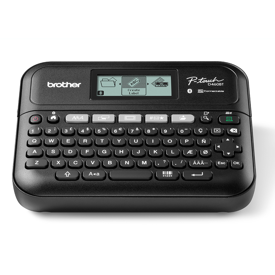 [PTD460BTVPYP1] Brother PT-D460BTVP label maker, up to 18 mm, Bluetooth, USB