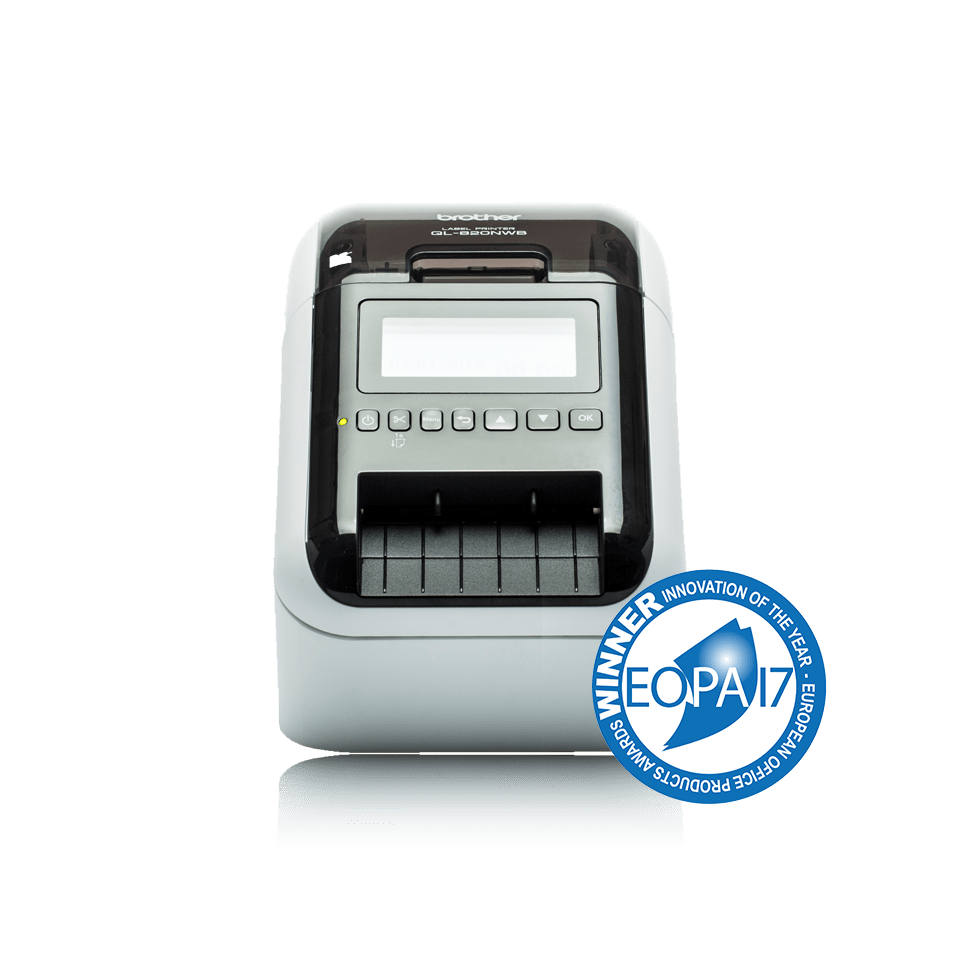 Imprimante d'étiquettes Brother QL-820NWBC, jusqu'à 62 mm, Bluetooth, Wi-Fi