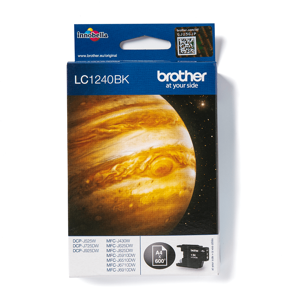 Brother LC-1240BK / LC1240BK black ink cartridge XL, 600 pages