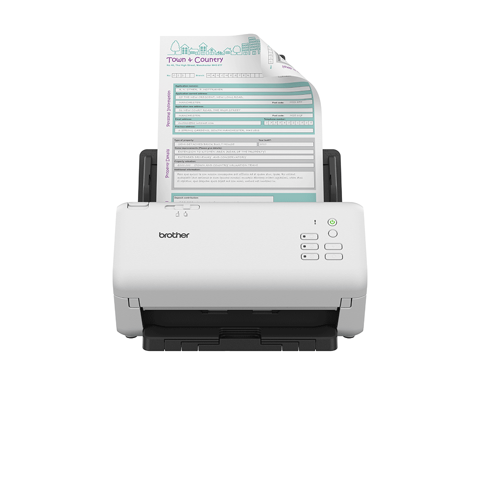 [ADS4300NRE1] Brother ADS-4300N Dokumentenscanner, A4, 40 S./Min., Duplex