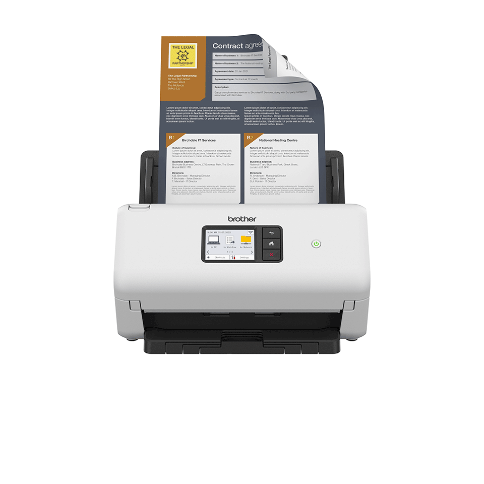 [ADS4550WUN1] Brother ADS-4550W Dokumentenscanner, 35 S./Min., Duplex, WLAN