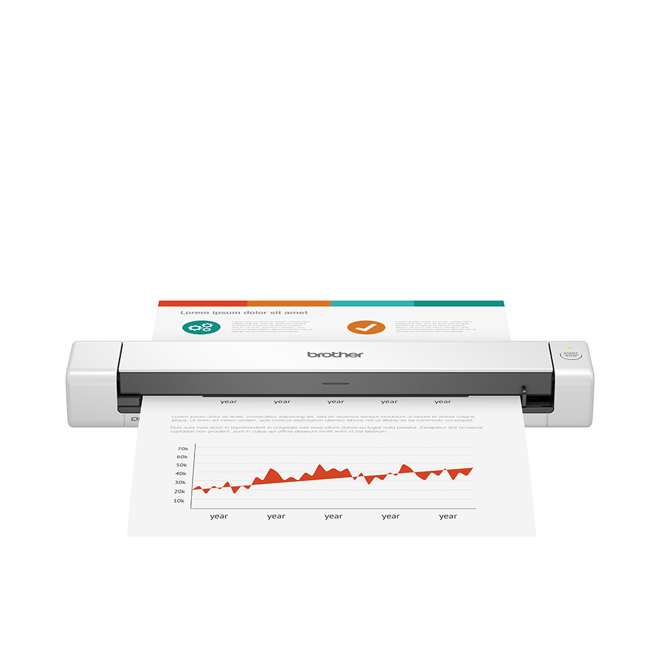[DS640TJ1] Brother DS-640 mobile scanner, A4, 15 ppm