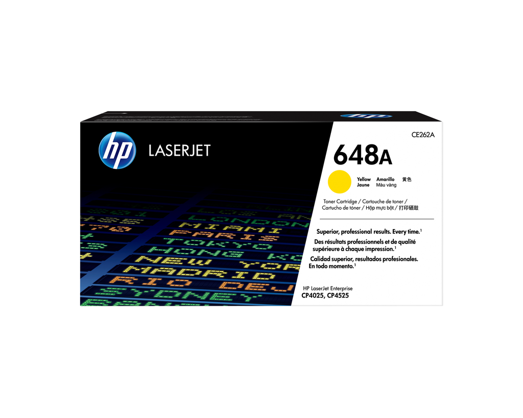 HP 648A / CE262A yellow toner, 11,000 pages