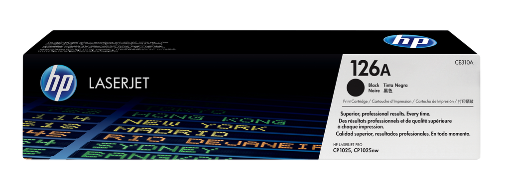 HP 126A / CE310A black toner, 1,200 pages