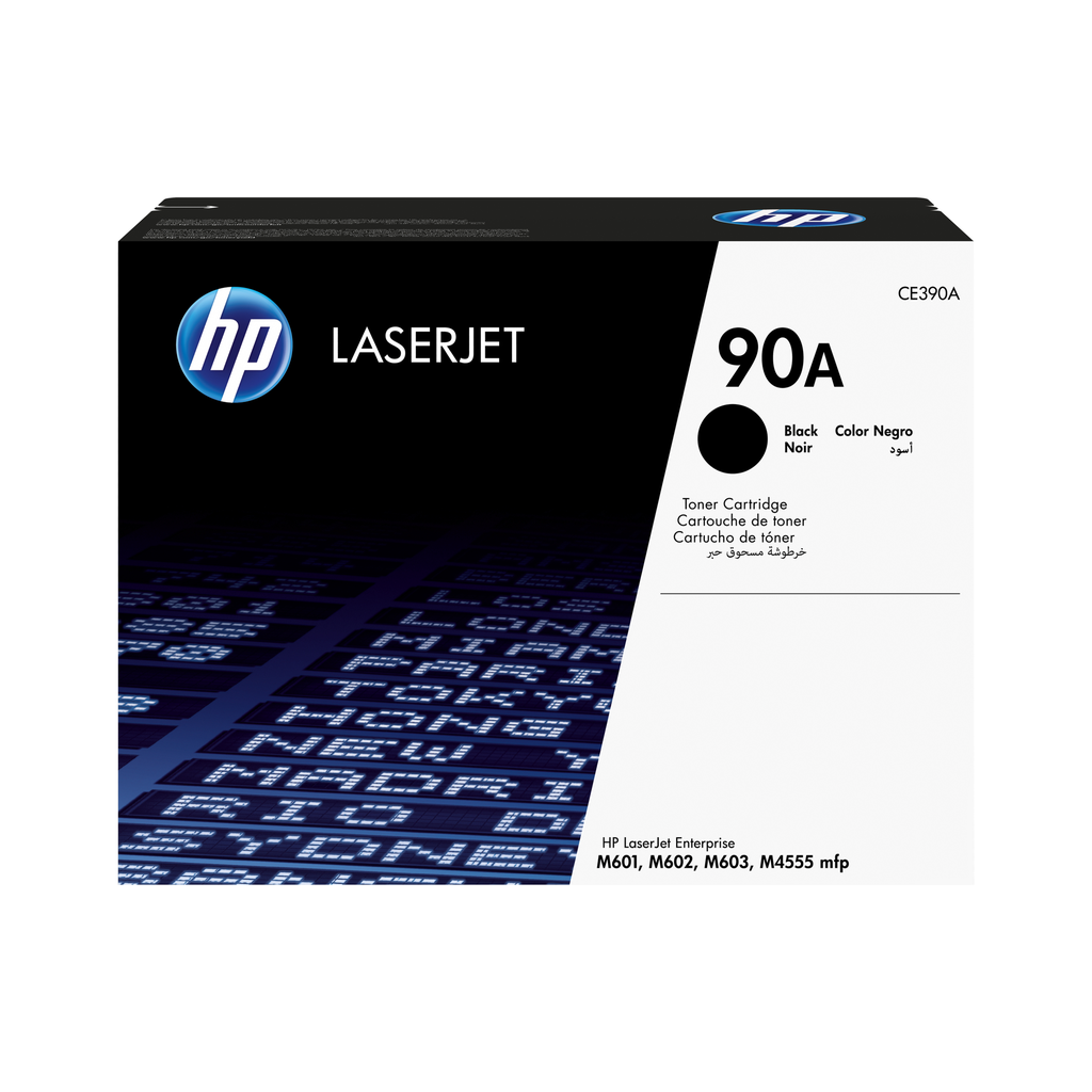 Toner HP 90A / CE390A Schwarz, 10.000 Seiten