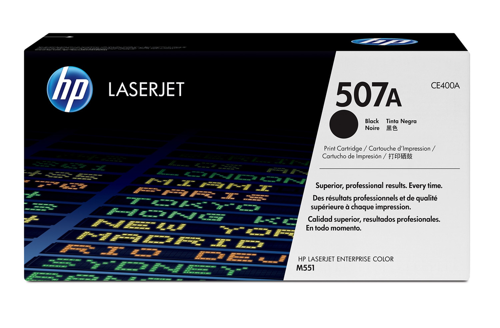 Toner HP 507A / CE400A noir, 5 500 pages