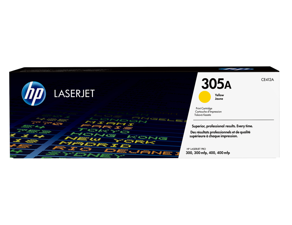 Toner HP 305A / CE412A Gelb, 2.600 Seiten