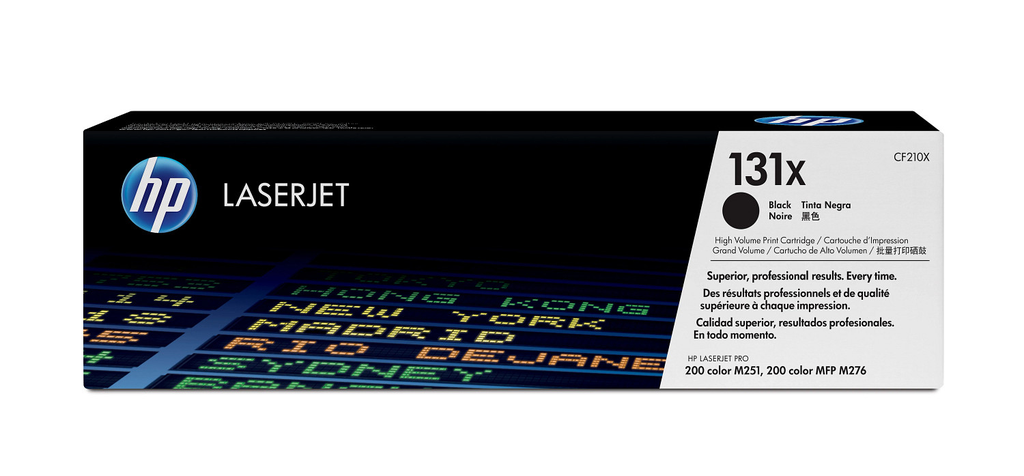HP 131X / CF210X black XL toner, 2,400 pages