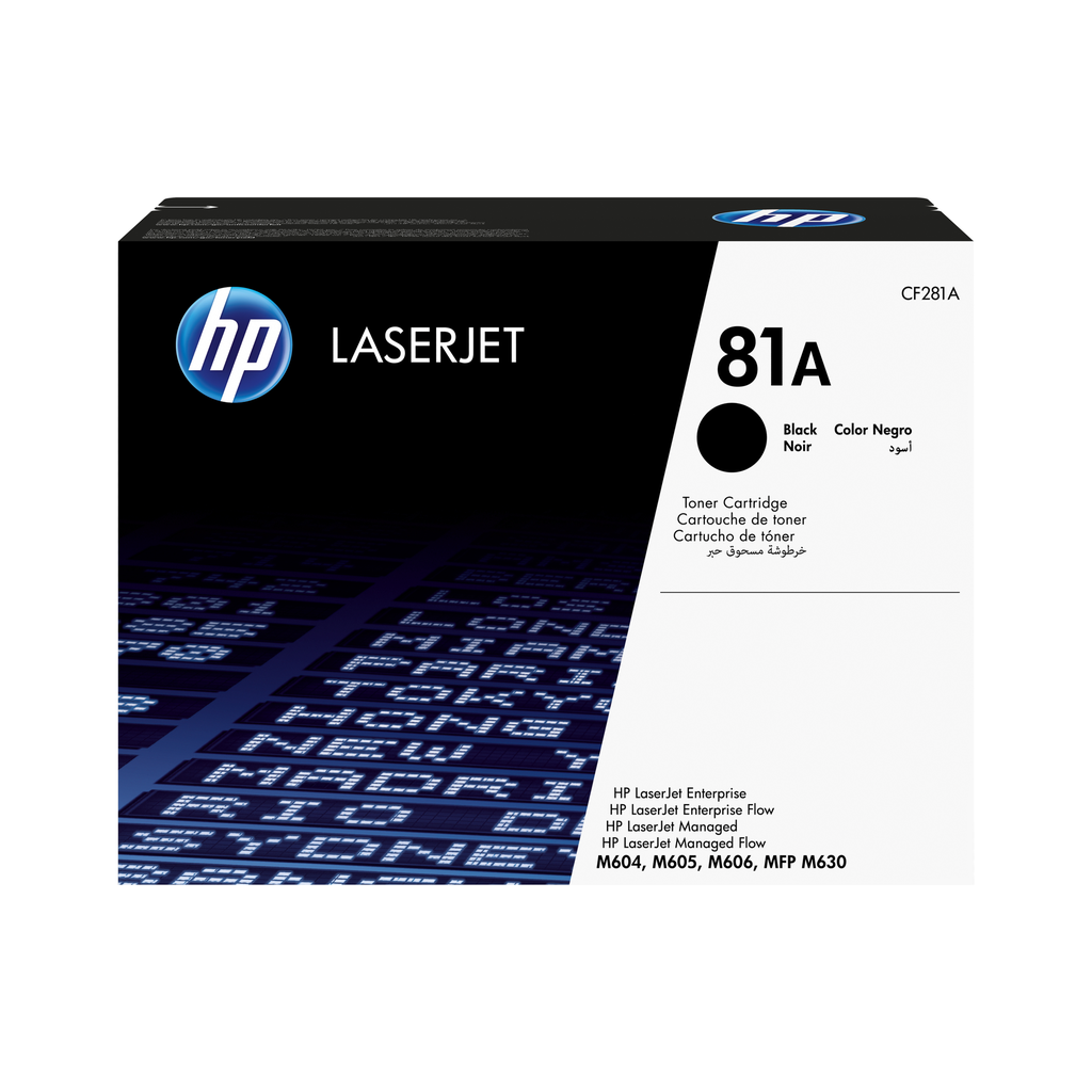 Toner HP 81A / CF281A noir, 10 500 pages