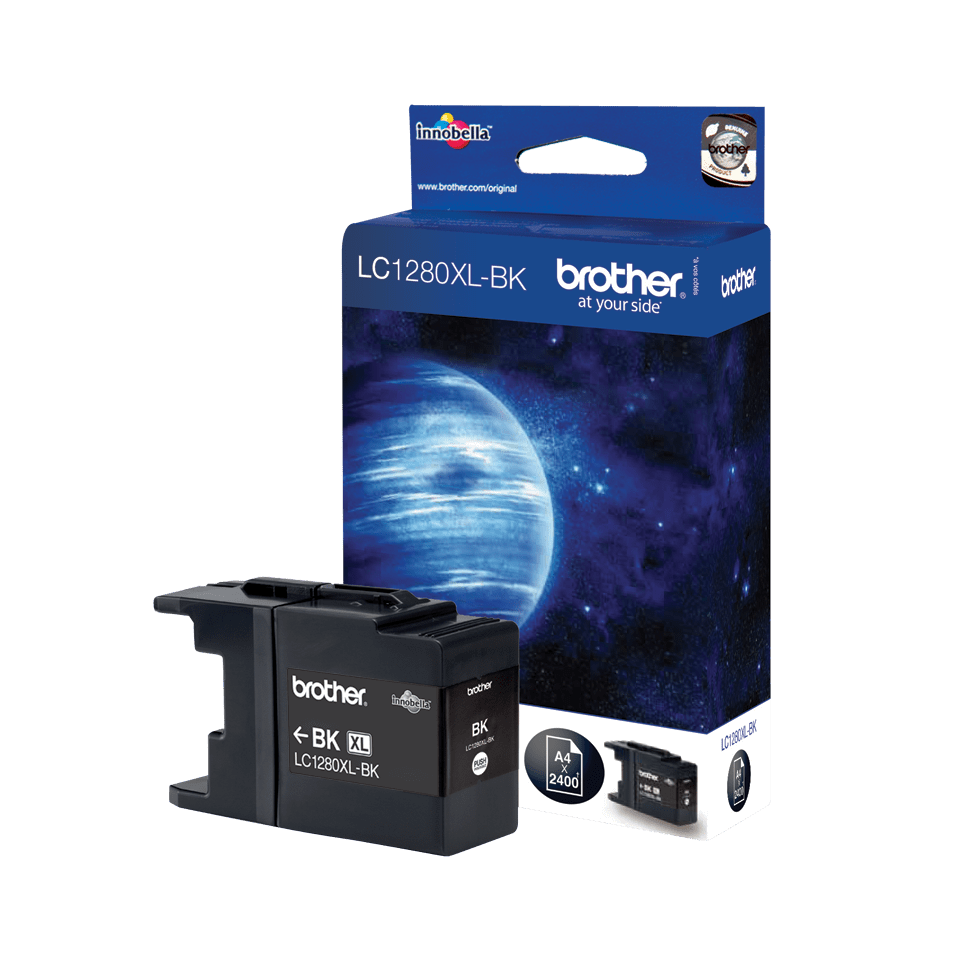 Brother LC-1280XLBK / LC1280XLBK black ink cartridge XXL, 2,400 pages