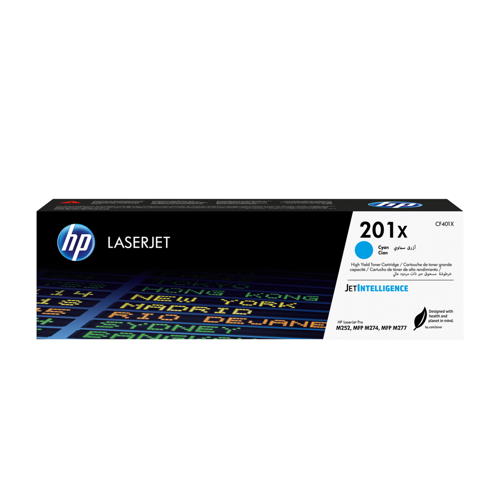 Toner HP 201X / CF401X Cyan XL, 2.300 Seiten