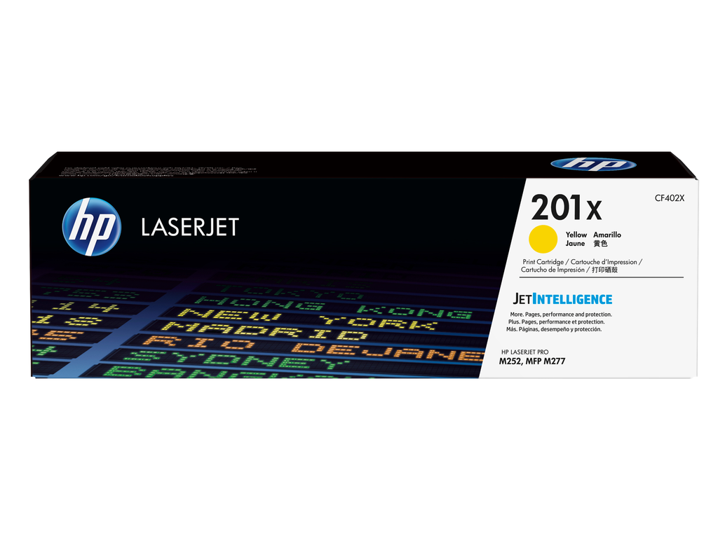 HP 201X / CF402X yellow XL toner, 2,300 pages