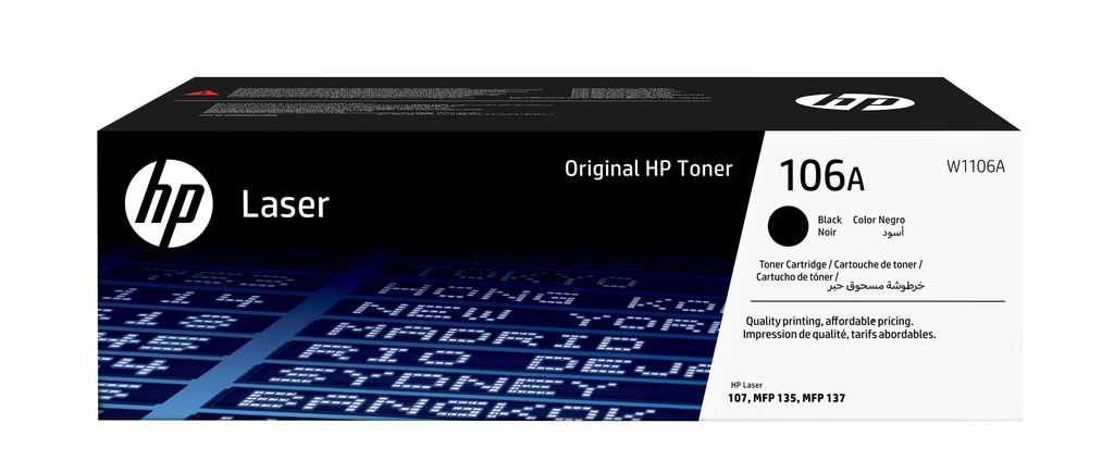 Toner HP 106A / W1106A Schwarz, 1.000 Seiten