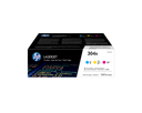 3er-Pack Toner HP 304A / CF372AM Dreifarbig, 2.800 Seiten