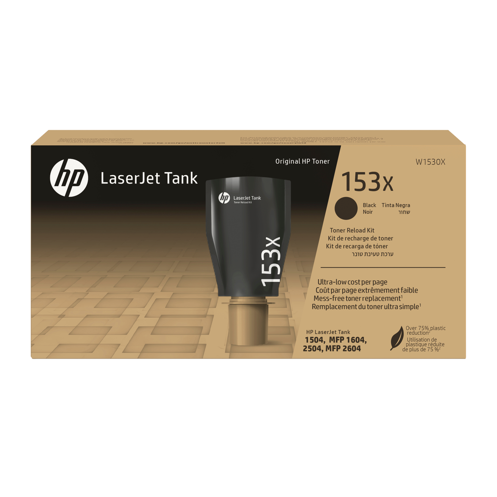 HP 153X / W1530X black XL toner, 5,000 pages
