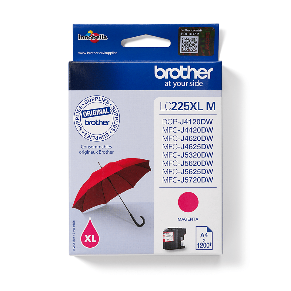 [LC225XLM] Brother LC-225XLM / LC225XLM magenta ink cartridge XXL, 1,200 pages