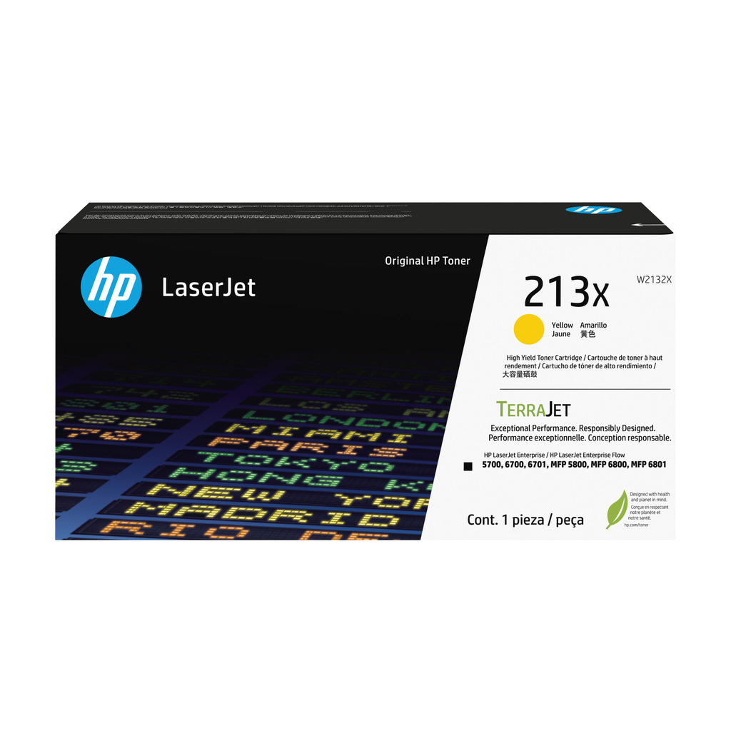 Toner HP 213X / W2132X jaune XL, 6 000 pages