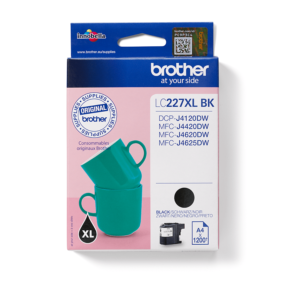 Brother LC-227XLBK / LC227XLBK black ink cartridge XXL, 1,200 pages