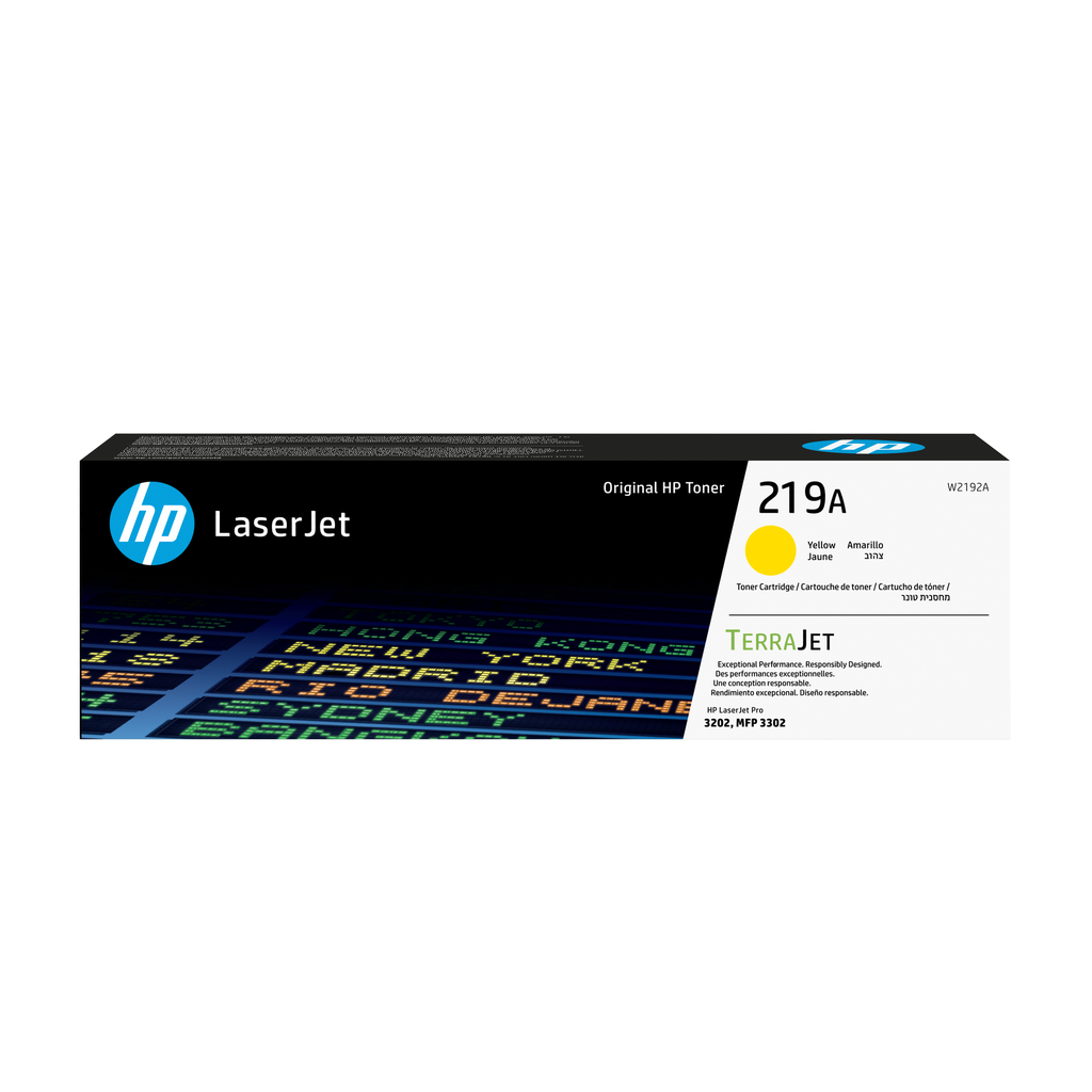 HP 219A / W2192A yellow toner, 1,200 pages
