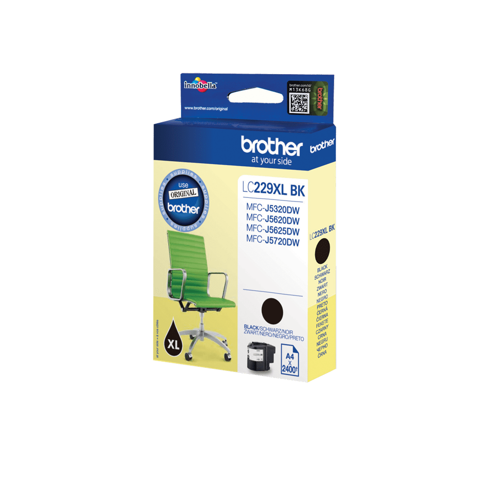 Brother LC-229XLBK / LC229XLBK black ink cartridge ultra high yield, 2,400 pages