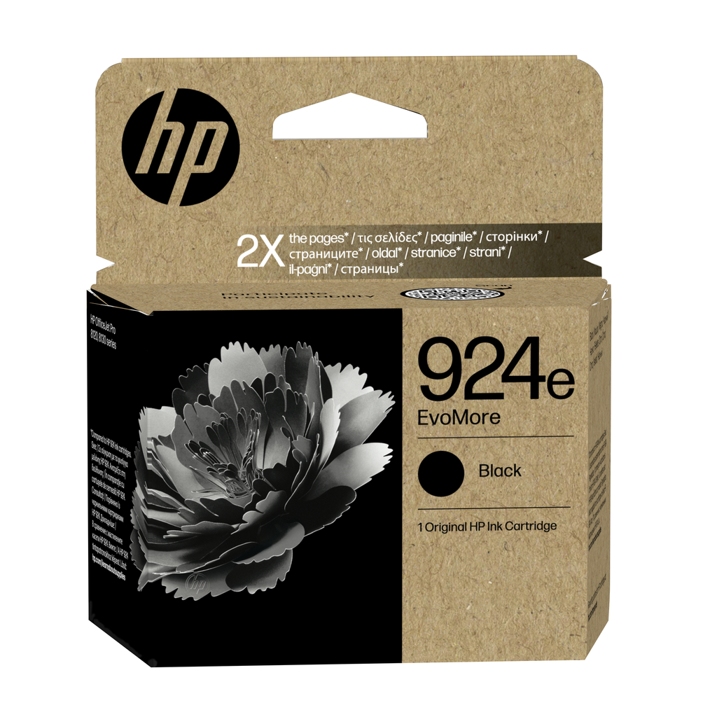 HP 924E / 4K0V0NE black XL ink cartridge, 1,000 pages