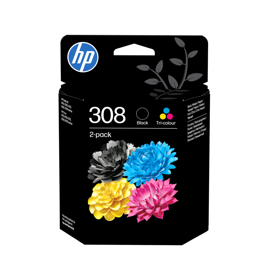 [6L6S6UE] Pack HP 308 / 6L6S6UE 4 couleurs, 160 pages