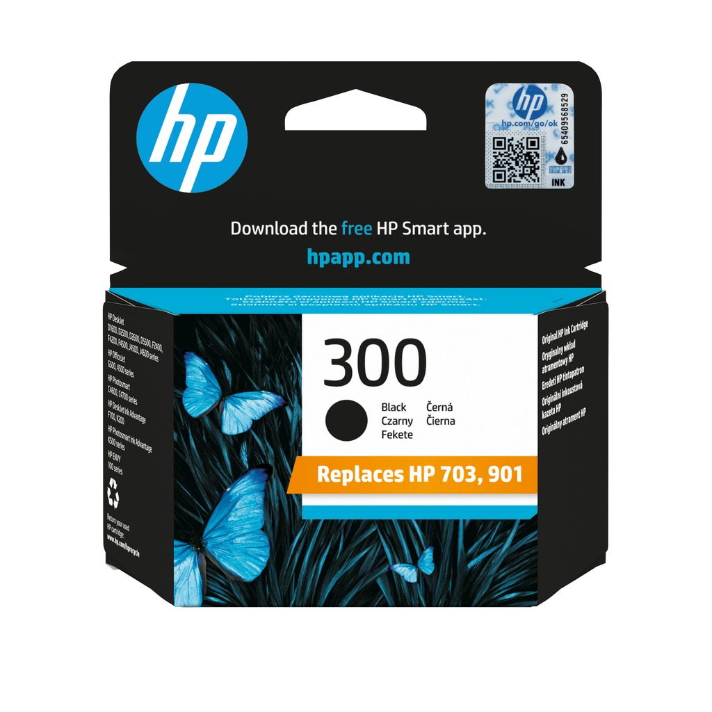 [CC640EE] Tintenpatrone HP 300 / CC640EE Schwarz, 200 Seiten