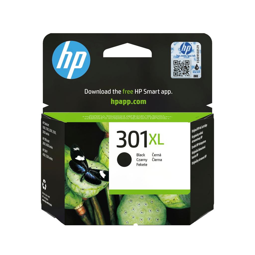 [CH563EE] Cartouche d'encre HP 301XL / CH563EE noire XL, 360 pages