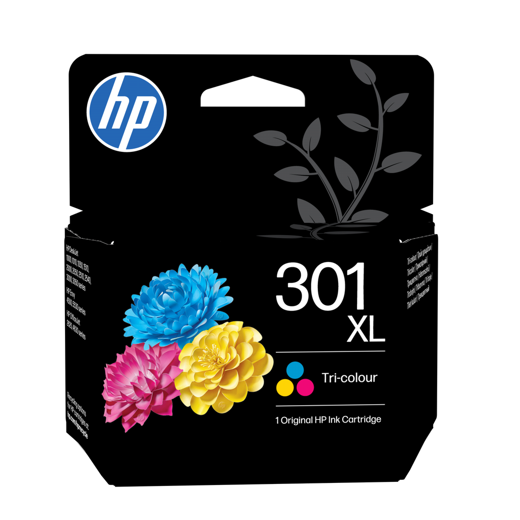 [CH564EE] Cartouche d'encre HP 301XL / CH564EE 3 couleurs XL, 300 pages