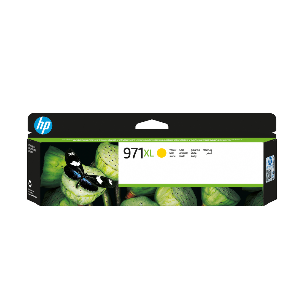 HP 971XL / CN628AE yellow XL ink cartridge, 6,600 pages