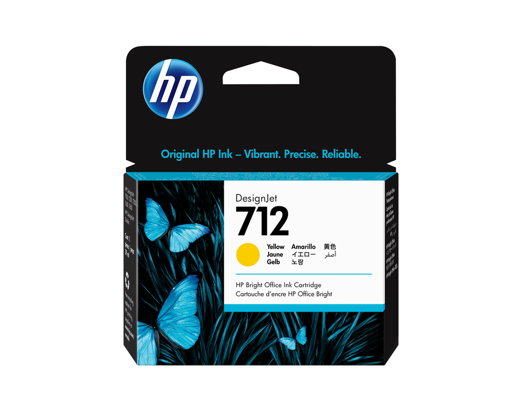[3ED69A] Cartouche d'encre HP 712 / 3ED69A jaune, 29 ml