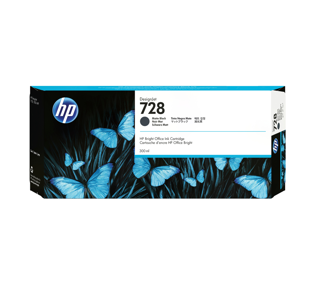 [F9J68A] Cartouche d'encre HP 728 / F9J68A noire, 300 ml