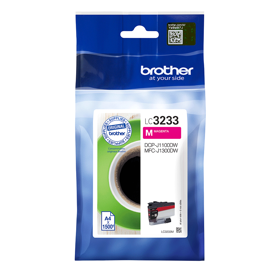 Brother LC-3233M / LC3233M magenta ink cartridge, 1,500 pages