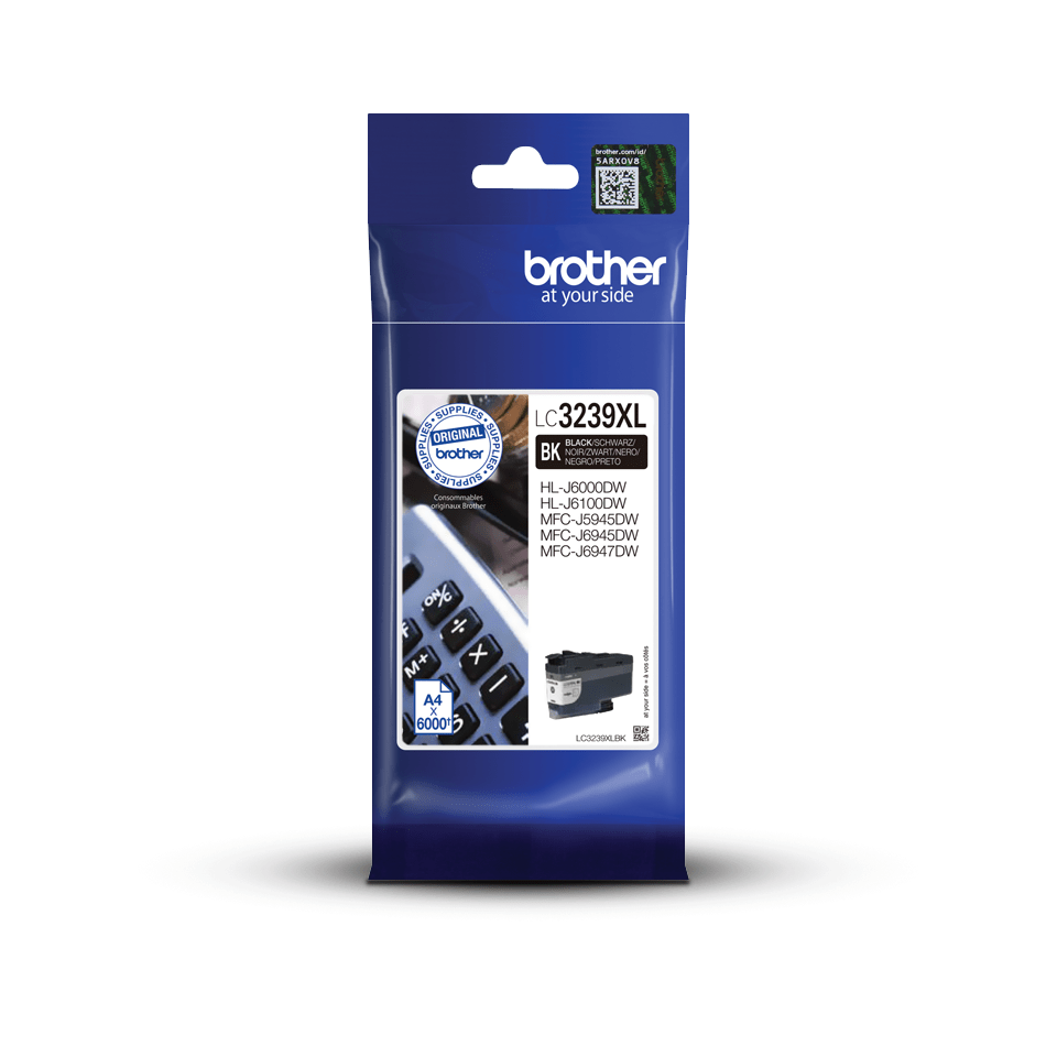 Cartouche d'encre Brother LC-3239XLBK / LC3239XLBK noire XL, 6 000 pages