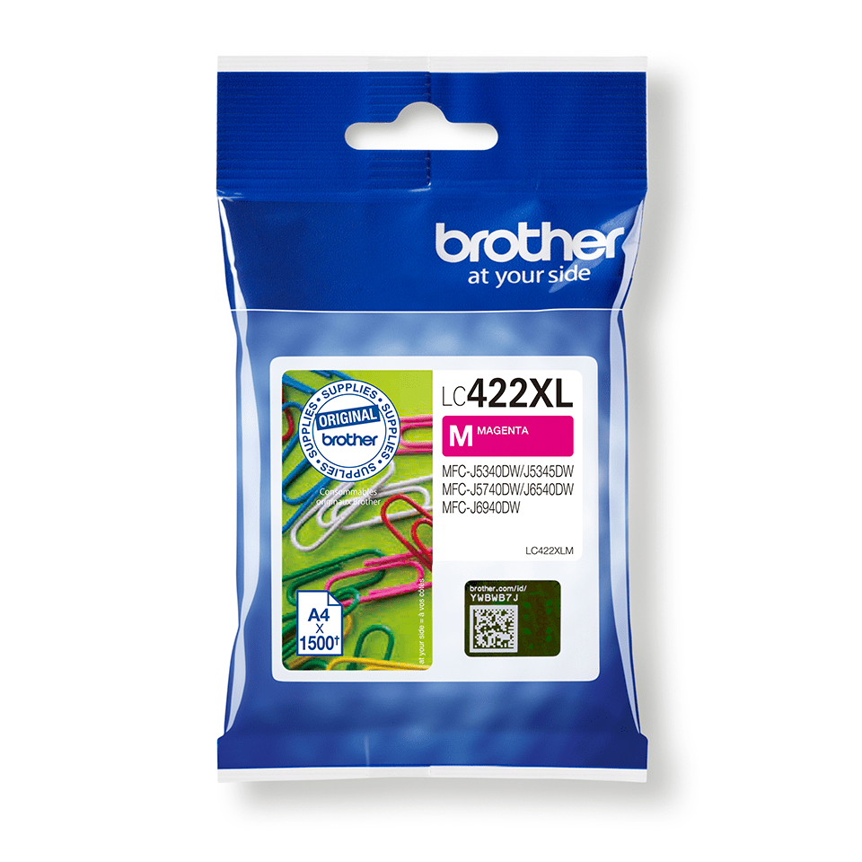 Brother LC-422XLM / LC422XLM magenta ink cartridge XL, 1,500 pages