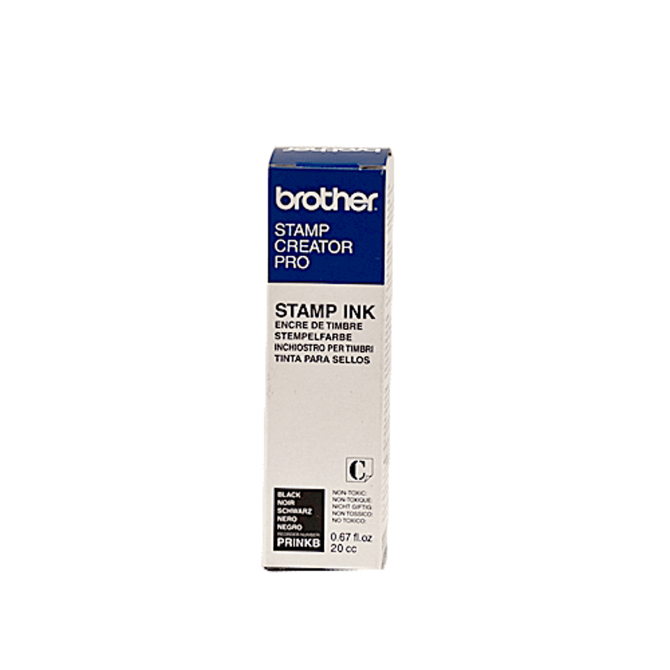 [PRINKB] Flacon de recharge d'encre Brother PRINKB noire pour tampons PR
