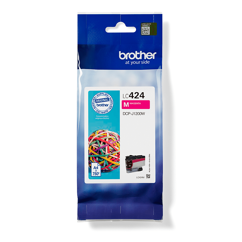 Brother Tintenpatrone LC-424M / LC424M Magenta, 750 Seiten