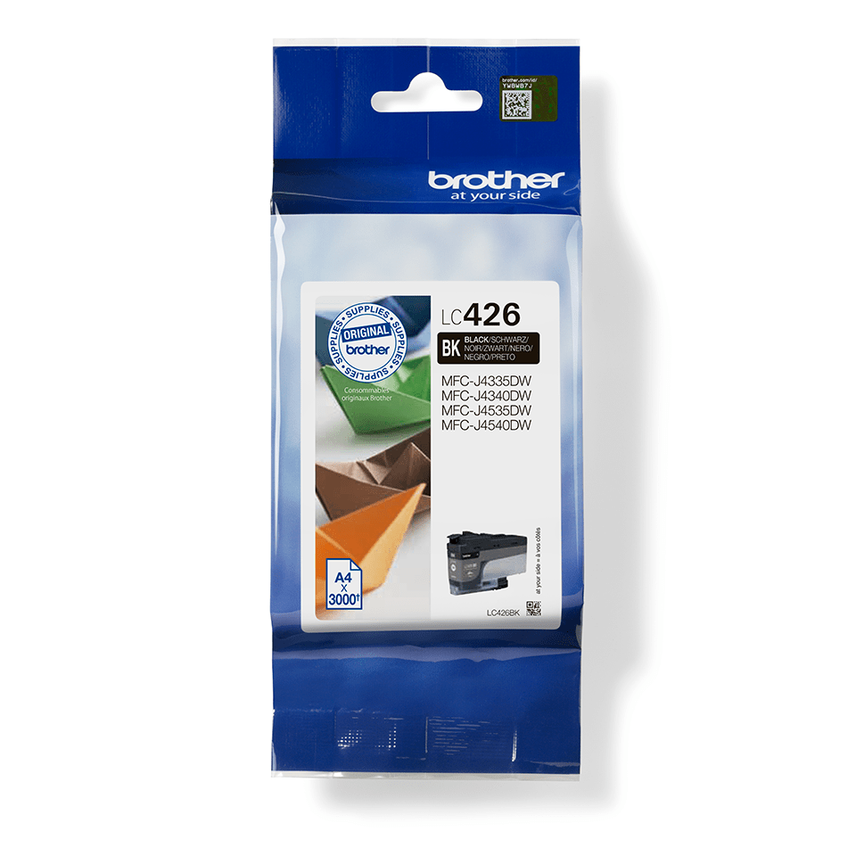 Brother Tintenpatrone LC-426BK / LC426BK Schwarz, 3.000 Seiten