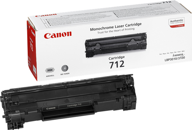[1870B002] Canon 712 / 1870B002 black toner, 1,500 pages