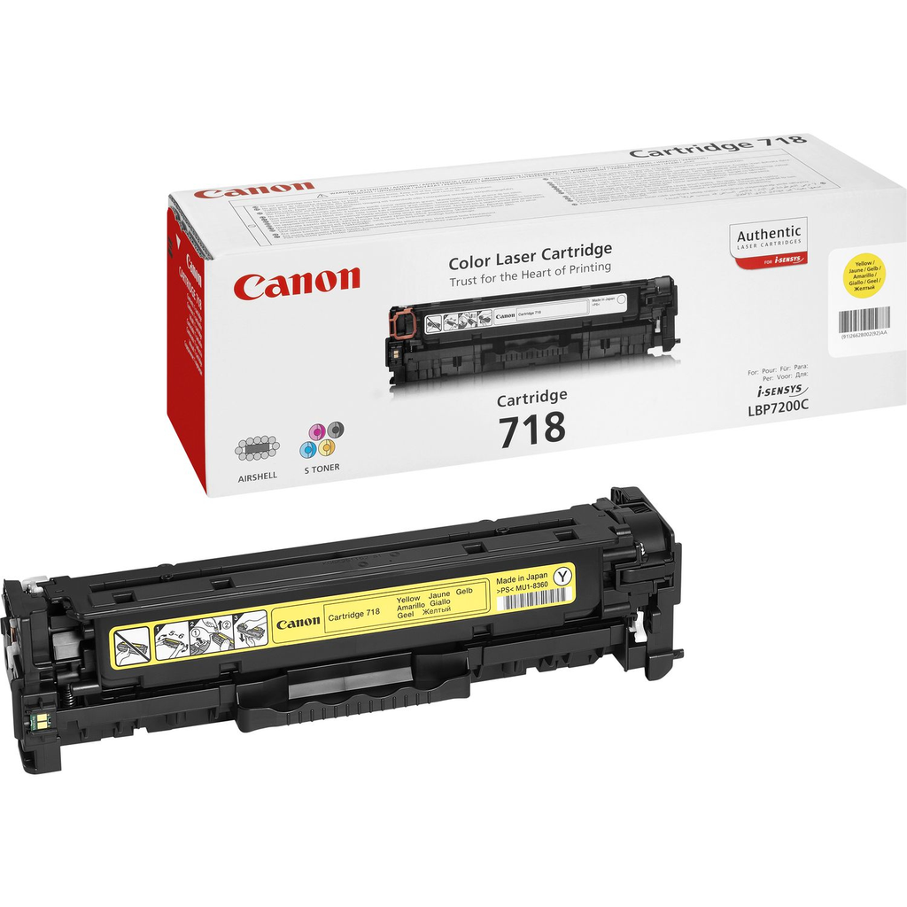 Toner Canon 718 / 2659B002 Gelb, 2.900 Seiten