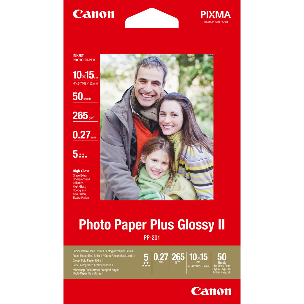 Papier photo Canon PP-201 / 2311B003, 50 feuilles
