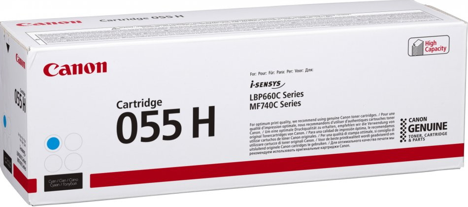 Canon 055HCP / 3019C004 cyan XL toner, 5,900 pages