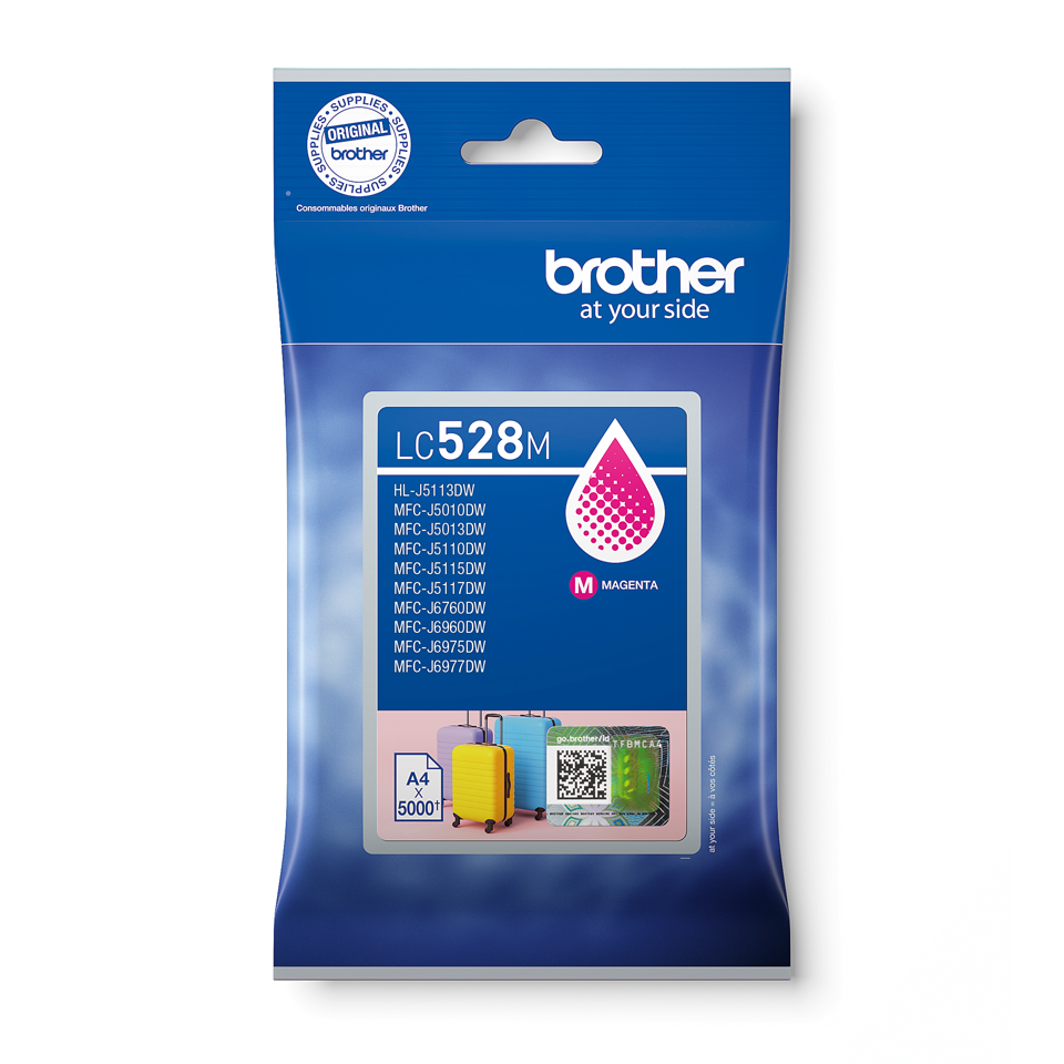 Brother Tintenpatrone LC-528M / LC528M Magenta XXL, 5.000 Seiten