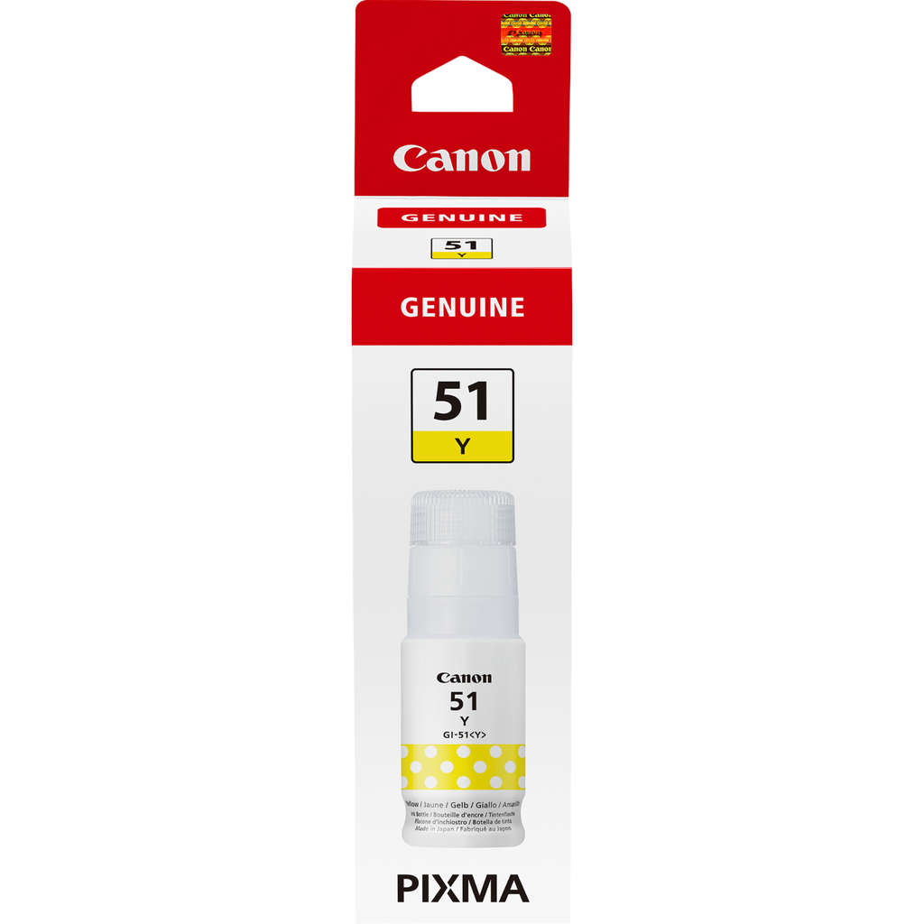 Bouteille d'encre Canon GI-51 G / 4548C001 jaune, 7 700 pages