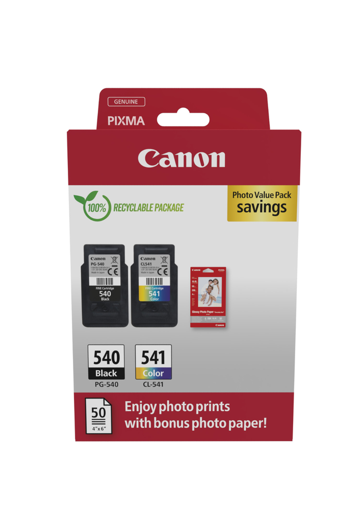 Multipack Tintenpatronen Canon PG-540/CL-541 / 5225B013, 4 Farben