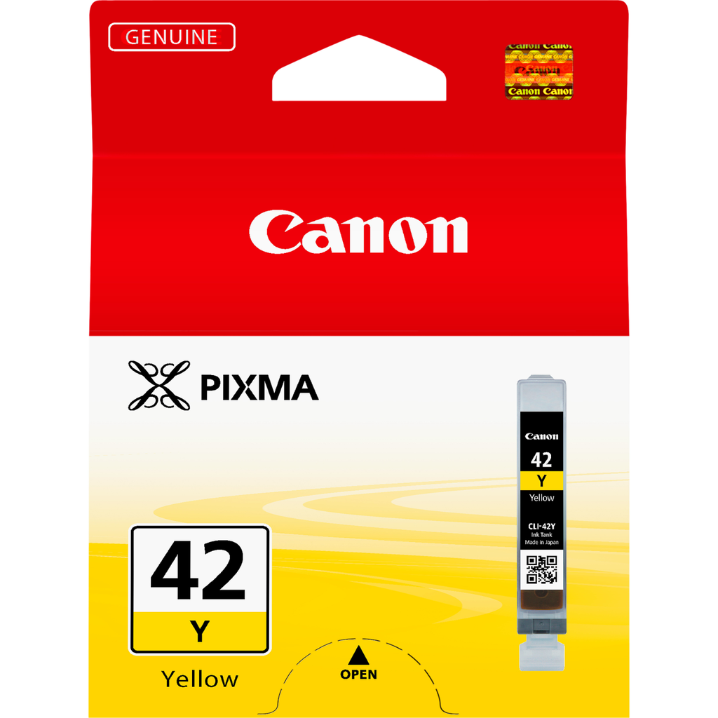 Tintenpatrone Canon CLI-42Y / 6387B001 Gelb, 284 Seiten
