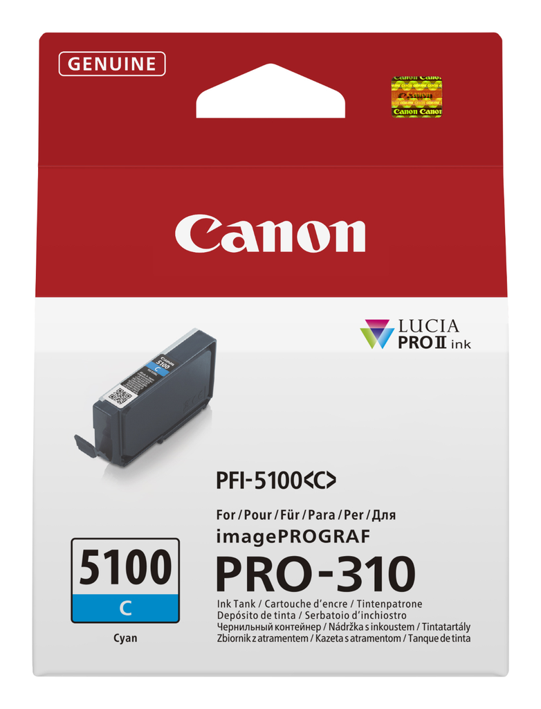 Tintenpatrone Canon PFI-5100 / 6953C001 Cyan, 144 ml