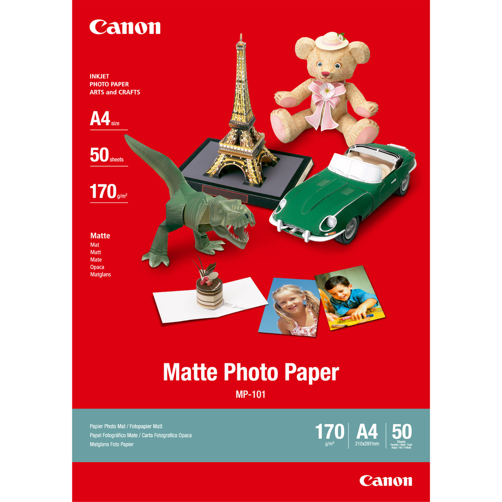 Papier photo Canon MP-101 / 7981A005, A4, 50 feuilles